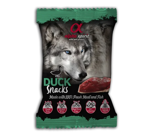 Alpha Spirit Snacks de Pato para perro